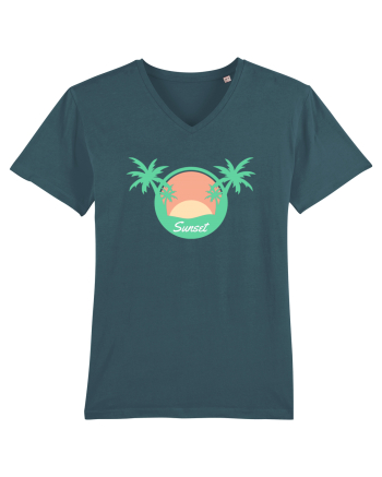 Sunset Palm Tree Beach Stargazer