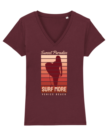 Surf More Venice Beach Burgundy