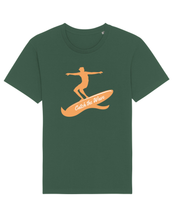 Surfer Catch The Wave Bottle Green