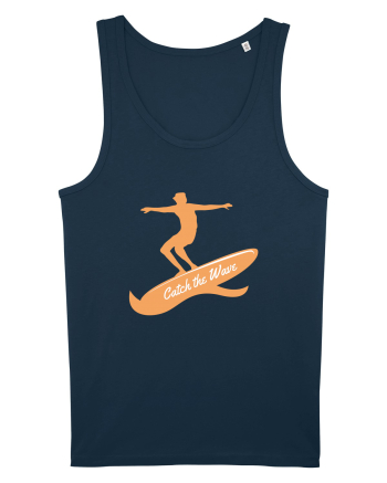 Surfer Catch The Wave Navy
