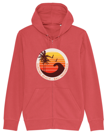 Surfing Beach Sunset Bali  Carmine Red