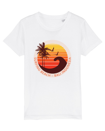 Surfing Beach Sunset Bali  White
