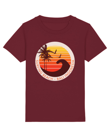 Surfing Beach Sunset Bali  Burgundy