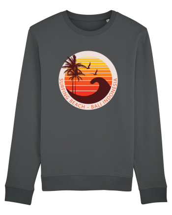 Surfing Beach Sunset Bali  Anthracite