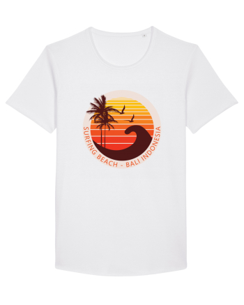 Surfing Beach Sunset Bali  White