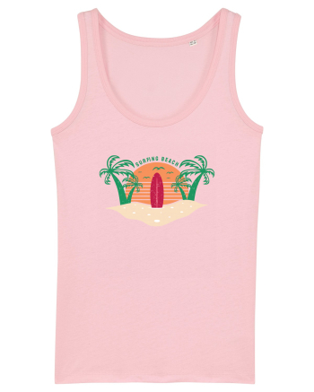 Surfing Beach Cotton Pink