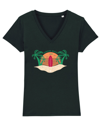 Surfing Beach Black