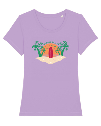 Surfing Beach Lavender Dawn