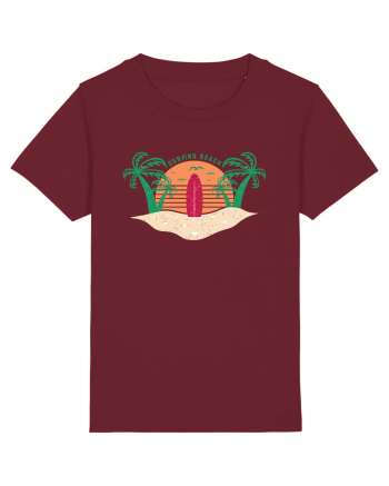 Surfing Beach Burgundy