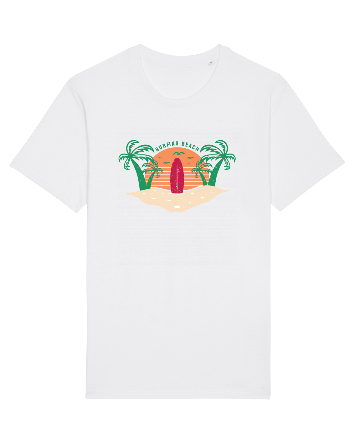 Tricou mânecă scurtă Unisex Rocker White
