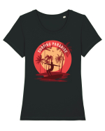 Surfing Paradise West Coast Tricou mânecă scurtă guler larg fitted Damă Expresser
