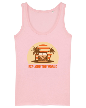 Tiny Home Big Living Beach Sunset Cotton Pink