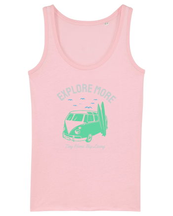 Tiny Home Big Living Beach Surf Cotton Pink