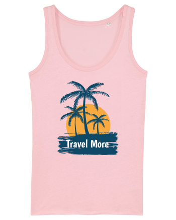 Travel More Amazing Sunset Cotton Pink