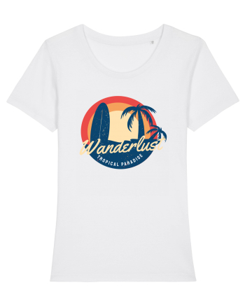 Wanderlust Tropical Paradise White