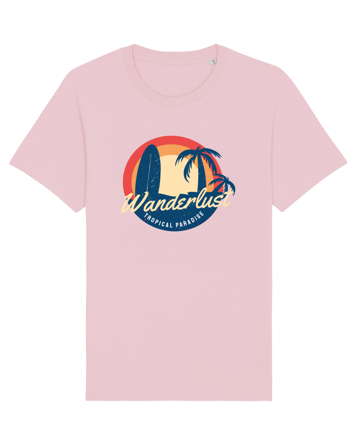 Tricou mânecă scurtă Unisex Rocker Cotton Pink