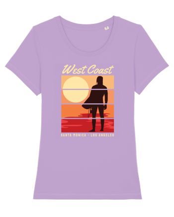 West Coast Santa Monica Beach Lavender Dawn