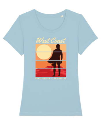 West Coast Santa Monica Beach Sky Blue