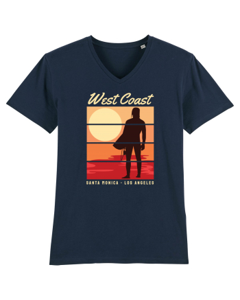 West Coast Santa Monica Beach French Navy