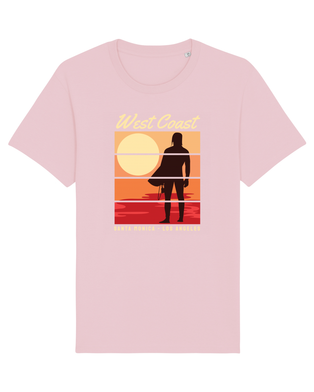 Tricou mânecă scurtă Unisex Rocker Cotton Pink