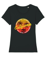 West Coast Santa Monica Surfing Tricou mânecă scurtă guler larg fitted Damă Expresser