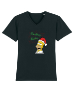 Christmassy Simpsons no. 2 Tricou mânecă scurtă guler V Bărbat Presenter