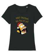 Christmassy Simpsons no. 6 Tricou mânecă scurtă guler larg fitted Damă Expresser