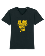 I've Been Drinking About You I Tricou mânecă scurtă guler V Bărbat Presenter