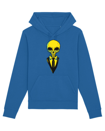 elegant alien skull yellow Royal Blue