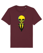 elegant alien skull yellow Tricou mânecă scurtă Unisex Rocker