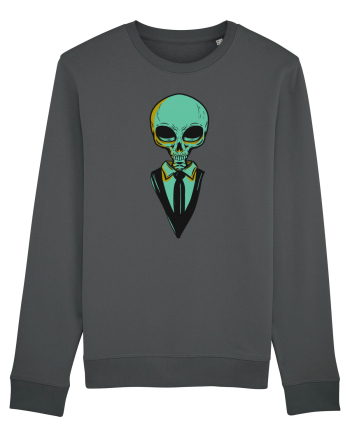 elegant alien skull blue Anthracite