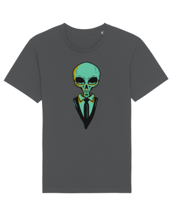 elegant alien skull blue Anthracite