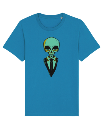 elegant alien skull blue Azur