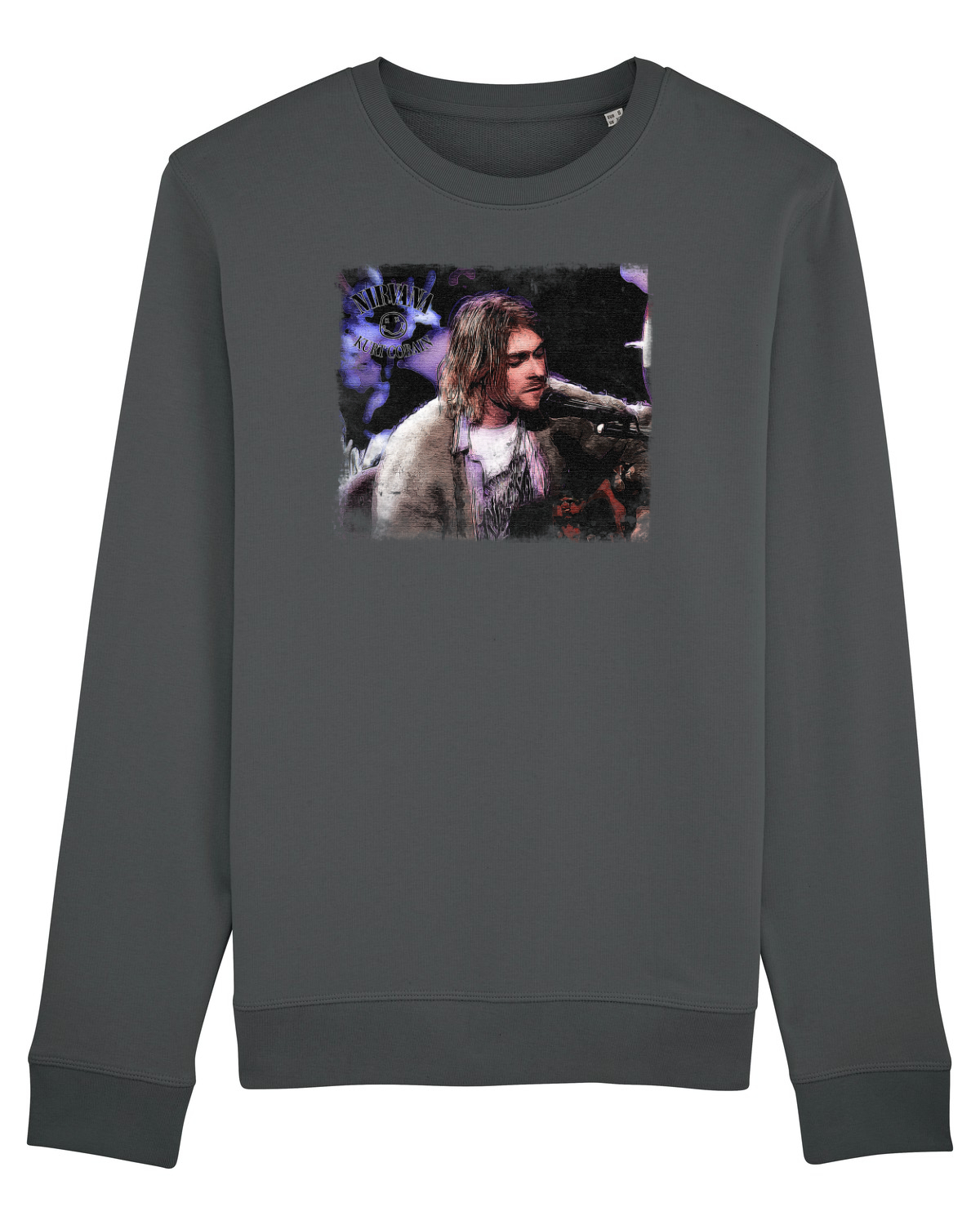 Bluză mânecă lungă Unisex Rise Anthracite