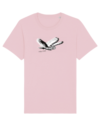 flying owls Cotton Pink