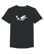 flying owls Tricou mânecă scurtă guler larg Bărbat Skater