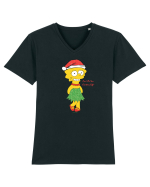 Christmassy Simpsons no. 8 Tricou mânecă scurtă guler V Bărbat Presenter