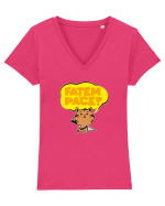 fațem pace? Tricou mânecă scurtă guler V Damă Evoker