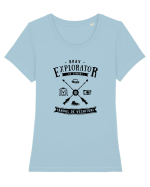 Explorator de Comori la Târgul de Vechituri Tricou mânecă scurtă guler larg fitted Damă Expresser