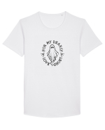 For my dearly love ghost Tricou mânecă scurtă guler larg Bărbat Skater