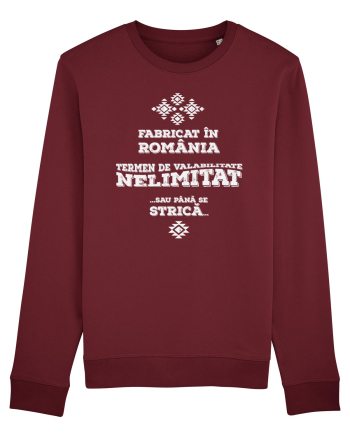 made in Romania Burgundy