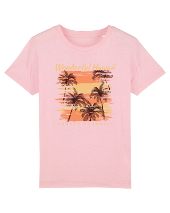 Wonderful Hawaii Sunset Paradise Cotton Pink