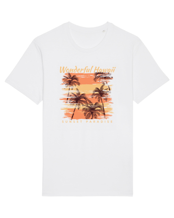 Wonderful Hawaii Sunset Paradise White