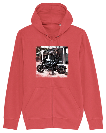 always ready to go with a bike Carmine Red