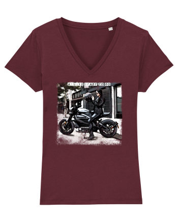 always ready to go with a bike Burgundy