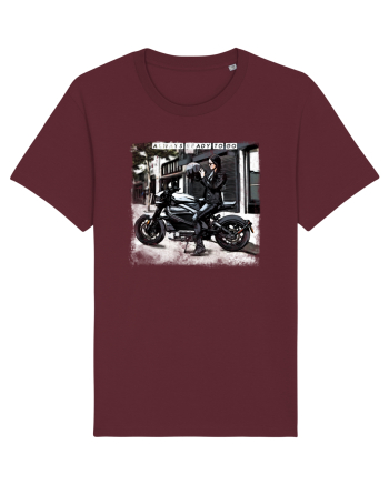 always ready to go with a bike Burgundy