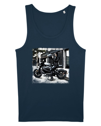 always ready to go with a bike Navy