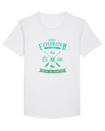 Explorator de Comori la Târgul de Vechituri Tricou mânecă scurtă guler larg Bărbat Skater