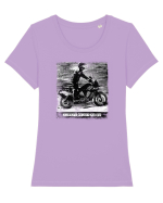 ride with harley Tricou mânecă scurtă guler larg fitted Damă Expresser