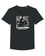 ride with harley Tricou mânecă scurtă guler larg Bărbat Skater